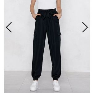 NWT 🖤 Nasty Gal Combat Jogger - Black - Sz 12